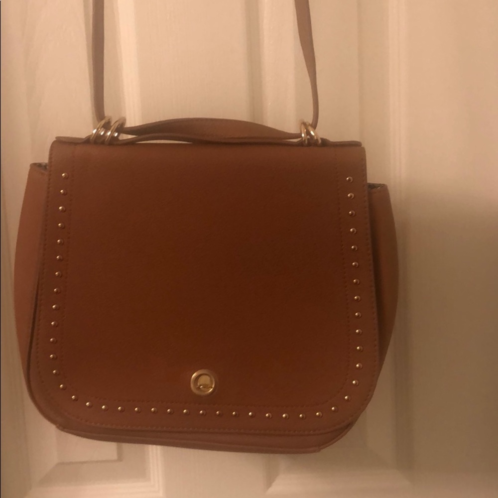 Tan Leather Crossbody Purse